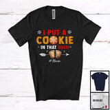 MacnyStore - Personalized Custom Name I Put A Cookie In That Oven; Lovely Christmas Pregnancy; Family T-Shirt