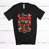 MacnyStore - Personalized Custom Name I Tried To Be Good But Just Wasn't; Amusing Christmas Santa; Family T-Shirt