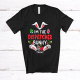 MacnyStore - Personalized Custom Name I'm The Dispatcher Bunny; Lovely Easter Eggs Hunting; Jobs T-Shirt