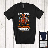 MacnyStore - Personalized Custom Name I'm The Grandma Turkey; Lovely Thanksgiving Turkey Ready Eating; Family T-Shirt