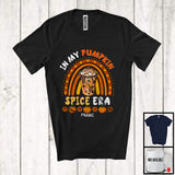 MacnyStore - Personalized Custom Name In My Pumpkin Spice Era; Awesome Thanksgiving Plaid; Rainbow T-Shirt