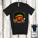 MacnyStore - Personalized Custom Name Jamaican Carved Pumpkin; Awesome Halloween Jamaica Family Group T-Shirt