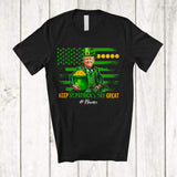 MacnyStore - Personalized Custom Name Keep St. Patrick's Day Great; Humorous Leprechaun Trump Back T-Shirt