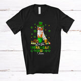 MacnyStore - Personalized Custom Name Let The Shenanigans Begin; Lovely St. Patrick's Day Australian Shepherd T-Shirt