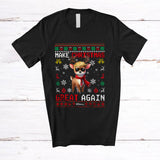 MacnyStore - Personalized Custom Name Make Christmas Great Again; Amusing Reindeer Trump Back 2024; Sweater T-Shirt