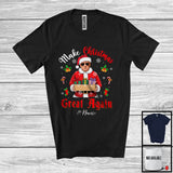 MacnyStore - Personalized Custom Name Make Christmas Great Again; Cool Santa Trump President; Patriotic T-Shirt