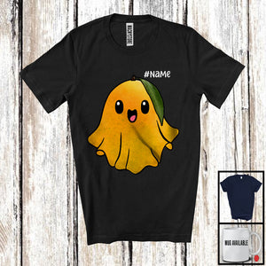 MacnyStore - Personalized Custom Name Mango Ghost; Lovely Halloween Boo Ghost Mango; Fruit Vegan T-Shirt