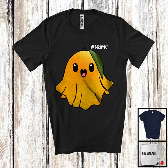 MacnyStore - Personalized Custom Name Mango Ghost; Lovely Halloween Boo Ghost Mango; Fruit Vegan T-Shirt