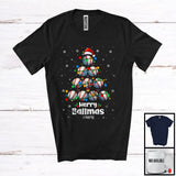 MacnyStore - Personalized Custom Name Merry Ballmas; Joyful Santa Baseball Christmas Tree; Sport Player Team T-Shirt