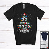 MacnyStore - Personalized Custom Name Merry Ballmas; Joyful Santa Soccer Christmas Tree; Sport Player Team T-Shirt