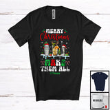 MacnyStore - Personalized Custom Name Merry Christmas Make Them All; Lovely Three Bartender Tools; Jobs T-Shirt