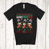 MacnyStore - Personalized Custom Name Merry Orcamas; Lovely Christmas Sweater 3 Santa Orca In X-mas Socks T-Shirt