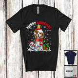 MacnyStore - Personalized Custom Name Merry Woofmas; Lovely Christmas Lights Santa Beagle; Snowman T-Shirt