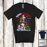 MacnyStore - Personalized Custom Name Merry Woofmas; Lovely Christmas Lights Santa Landseer; Snowman T-Shirt