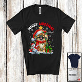 MacnyStore - Personalized Custom Name Merry Woofmas; Lovely Christmas Lights Santa Pekingese; Snowman T-Shirt