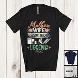 MacnyStore - Personalized Custom Name Mother Wife Assistant Teacher Legend, Adorable Mother's Day Flowers T-Shirt