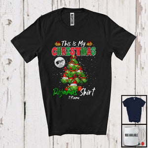 MacnyStore - Personalized Custom Name My Christmas Pajamas Shirt; Joyful X-mas Tree Brussels Sprouts; Vegan T-Shirt