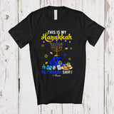 MacnyStore - Personalized Custom Name My Hanukkah Pajama Shirt; Joyful Custom Name Boxing Gloves Player T-Shirt