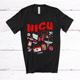 MacnyStore - Personalized Custom Name NICU; Wonderful Valentine RN Nurse Tools; Hearts Nursing T-Shirt