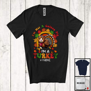 MacnyStore - Personalized Custom Name Not A Guinea Pig I'm A Turkey; Wonderful Thanksgiving Cosplay Pet T-Shirt