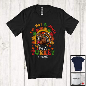 MacnyStore - Personalized Custom Name Not A Mule I'm A Turkey; Wonderful Thanksgiving Cosplay Farm T-Shirt