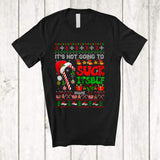 MacnyStore - Personalized Custom Name Not Going To Suck Itself; Amusing Christmas Sweater Candy Canes Santa T-Shirt