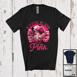 MacnyStore - Personalized Custom Name October We Wear Pink; Lovely Breast Cancer Halloween Chicken Witch T-Shirt