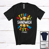 MacnyStore - Personalized Custom Name Official Sandwich Tester, Humorous Halloween Food, Dinner Family T-Shirt