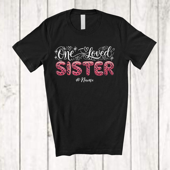 MacnyStore - Personalized Custom Name One Loved Sister; Adorable Mother's Day Leopard; Family T-Shirt