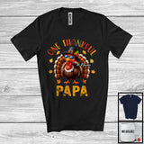 MacnyStore - Personalized Custom Name One Thankful Papa; Lovely Thanksgiving Turkey Sunglasses; Family T-Shirt