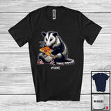 MacnyStore - Personalized Custom Name Opossum Holding Pizza, Adorable Opossum Chef Cooking, Food T-Shirt