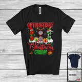 MacnyStore - Personalized Custom Name Optometrist Christmas Crew; Cheerful Plaid X-mas Pajama; Jobs T-Shirt