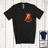 MacnyStore - Personalized Custom Name Pig In Pumpkin Pocket; Lovely Thanksgiving Halloween T-Shirt