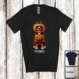 MacnyStore - Personalized Custom Name Pumpkin Appenzeller Sennenhund; Humorous Halloween Family T-Shirt