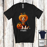 MacnyStore - Personalized Custom Name Pumpkin Beagle; Humorous Halloween Family Group T-Shirt