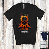 MacnyStore - Personalized Custom Name Pumpkin Dobermann; Humorous Halloween Family Group T-Shirt