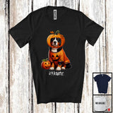 MacnyStore - Personalized Custom Name Pumpkin Entlebucher Mountain; Humorous Halloween Family T-Shirt