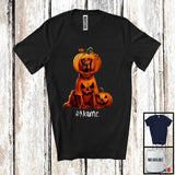 MacnyStore - Personalized Custom Name Pumpkin Irish Setter; Humorous Halloween Family Group T-Shirt