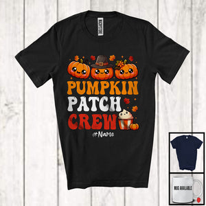 MacnyStore - Personalized Custom Name Pumpkin Patch Crew; Cool Thanksgiving Halloween Pumpkins; Farmer T-Shirt