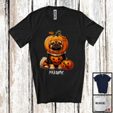 MacnyStore - Personalized Custom Name Pumpkin Pekingese; Humorous Halloween Family Group T-Shirt