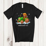 MacnyStore - Personalized Custom Name Riding Tractor; Joyful Christmas Tractor Candy Canes; Baking Baker T-Shirt