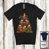 MacnyStore - Personalized Custom Name Santa Gingerbread Christmas Tree; Amazing X-mas Lights Baker T-Shirt