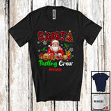 MacnyStore - Personalized Custom Name Santa Tasting Crew; Adorable Christmas Plaid Cookies; X-mas T-Shirt