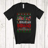 MacnyStore - Personalized Custom Name Santa's Librarian Squad; Fantastic Christmas Sweater; Careers Jobs T-Shirt