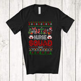 MacnyStore - Personalized Custom Name Santa's Nurse Squad; Fantastic Christmas Sweater; Careers Jobs T-Shirt