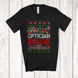 MacnyStore - Personalized Custom Name Santa's Optician Squad; Fantastic Christmas Sweater; Careers Jobs T-Shirt