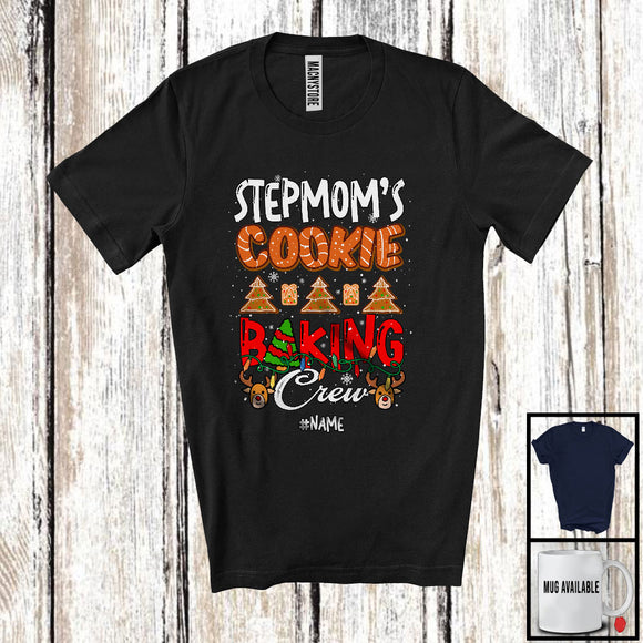 MacnyStore - Personalized Custom Name Stepmom's Cookie Baking Crew; Fantastic Christmas Lights; Baker Family T-Shirt