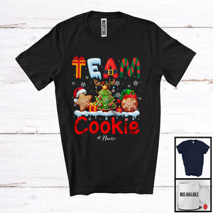 MacnyStore - Personalized Custom Name Team Cookies; Fantastic Christmas Lights Snowing; Family Baker T-Shirt