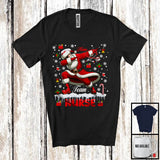 MacnyStore - Personalized Custom Name Team Nurse, Awesome Christmas Santa Snowing, Careers Group T-Shirt