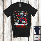 MacnyStore - Personalized Custom Name Team Welder, Awesome Christmas Santa Snowing, Careers Group T-Shirt